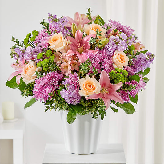 Supportive Embrace Tabletop Basket –  Natural Flowers Llc, Centreville VA