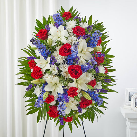 Cherished Service Standing Spray –  Natural Flowers Llc, Centreville VA