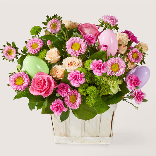Get Eggcited Basket –  Natural Flowers Llc, Centreville VA