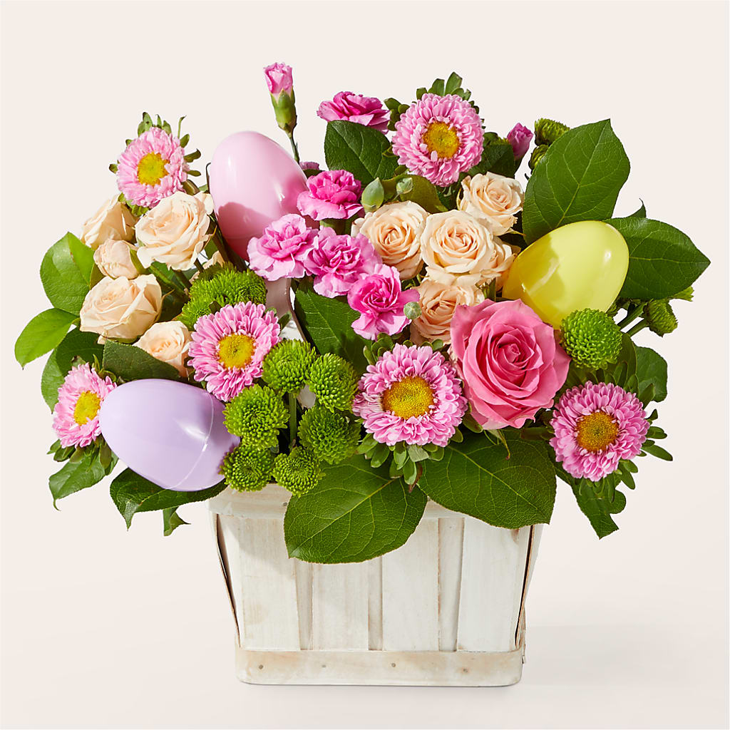 Get Eggcited Basket –  Natural Flowers Llc, Centreville VA