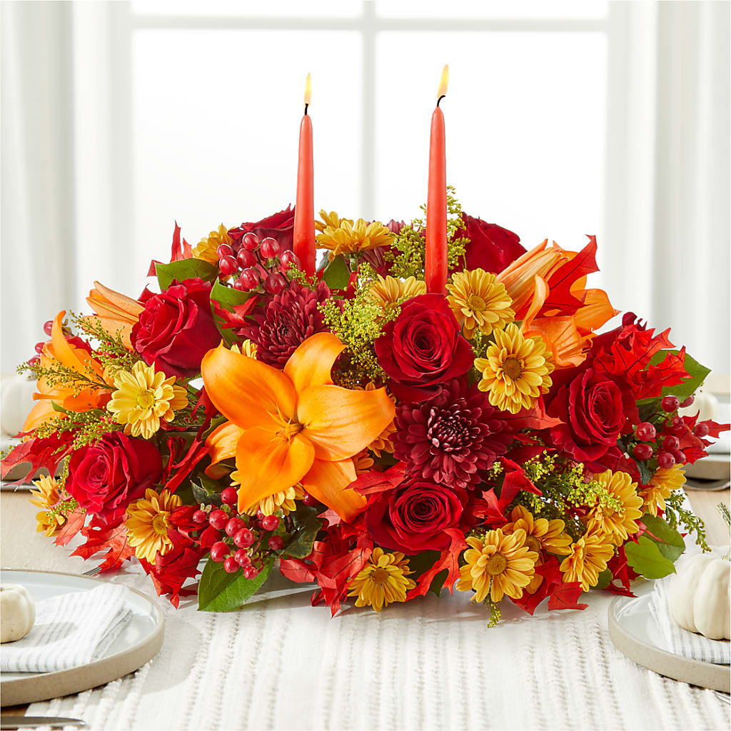 Autumn's Embrace Centerpiece –  Natural Flowers Llc, Centreville VA