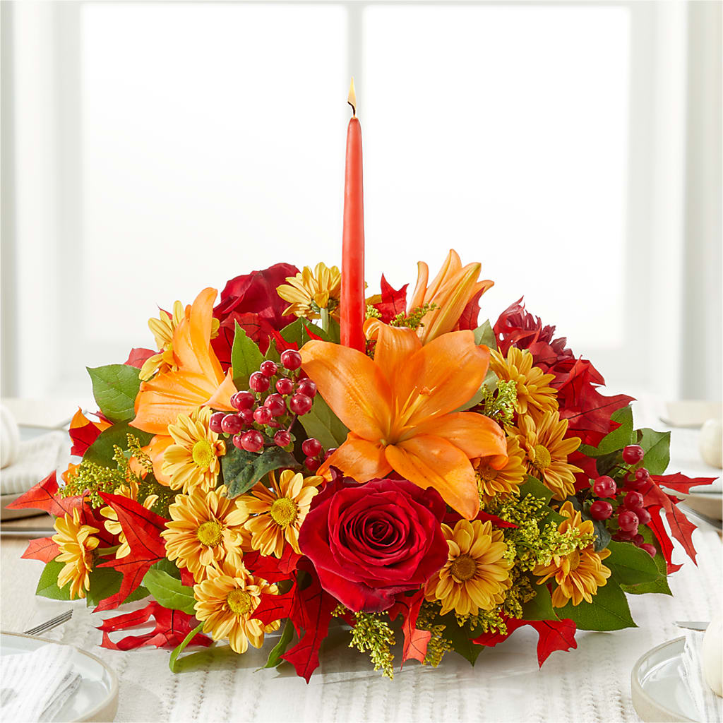 Autumn's Embrace Centerpiece –  Natural Flowers Llc, Centreville VA