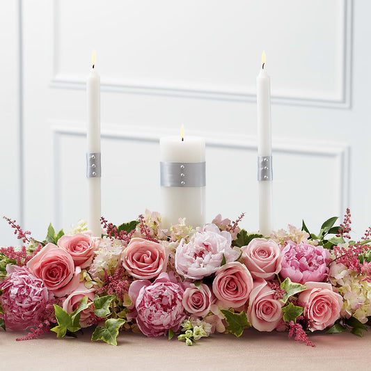 Worldwide Romance Unity Candle Arrangement –  Natural Flowers Llc, Centreville VA