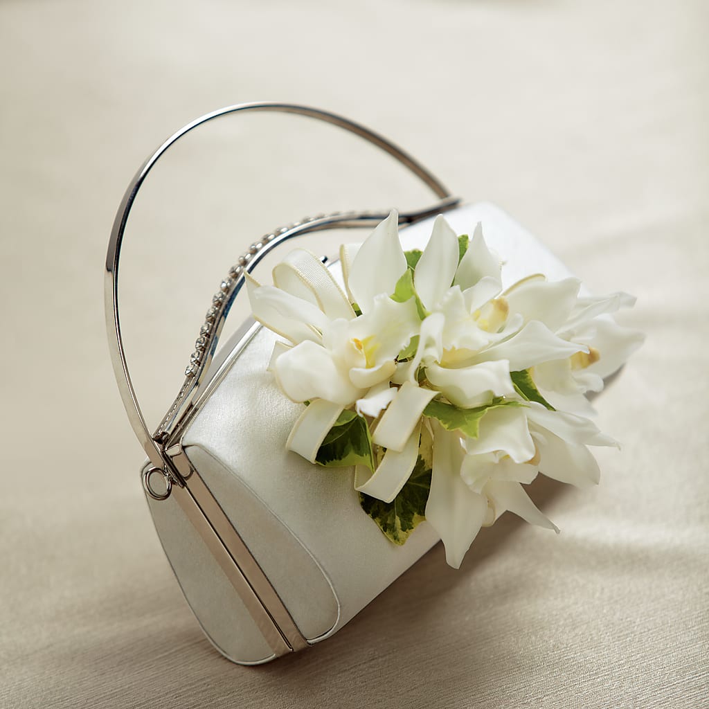 White Purse Decor –  Natural Flowers Llc, Centreville VA