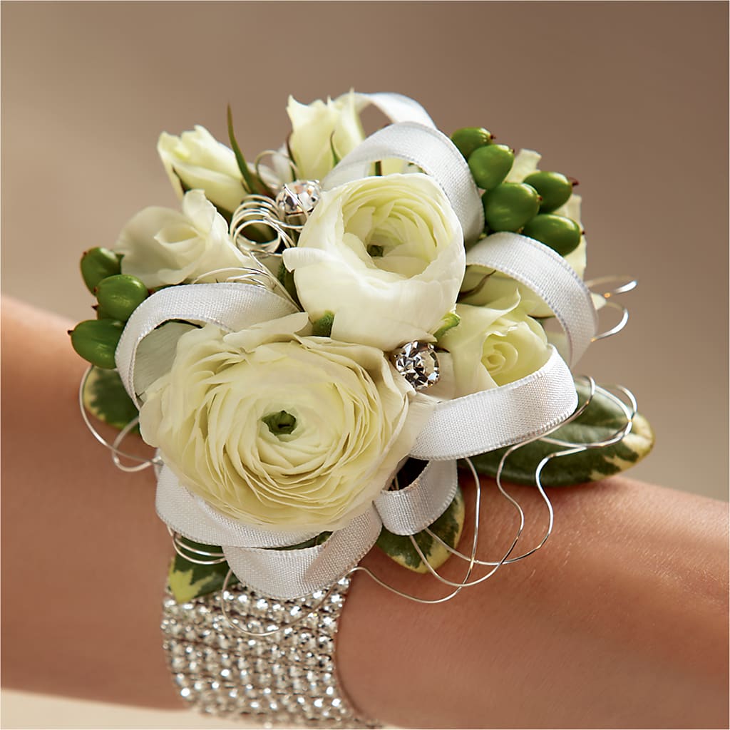 White Wedding Corsage –  Natural Flowers Llc, Centreville VA